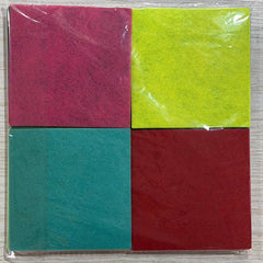 52pcs 4x4 Inch Felt Fabric Sheets 40 Colors 1mm Thickness DIY Crafts Embroidery