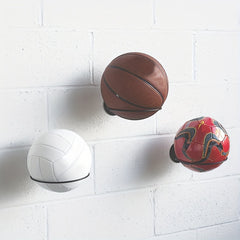 Wall Mounted Ball Storage Rack for Basketball Football Volleyball Rugby