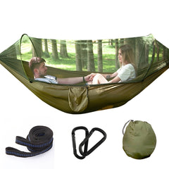 Portable Nylon Camping Hammock for Outdoor Hiking & Camping