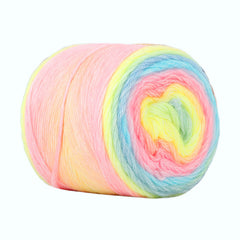 40 Acrylic 60 Polyester Gradient Yarn Cake Soft Textured Wool Thread