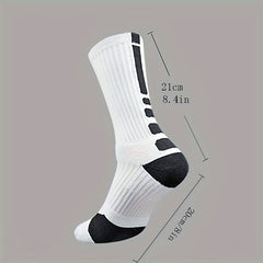5 Pairs Thickened Basketball Socks for Children 28-35 Meters