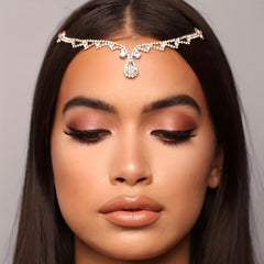 Rhinestone Head Piece Head Chain for Prom Party