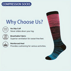 Copper Compression Socks 10-20 mmHg Knee High for Women & Men