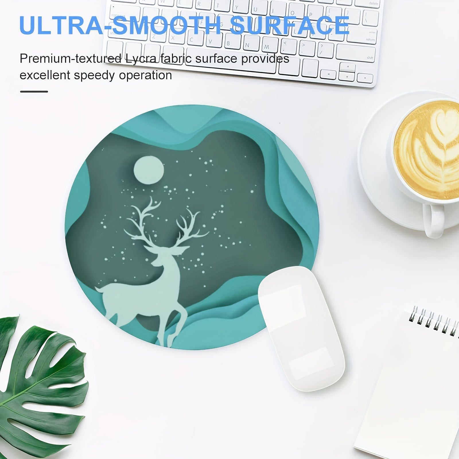 Gaming Mouse Pad Non-Slip Rubber Base Waterproof Office Laptop Home Mouse