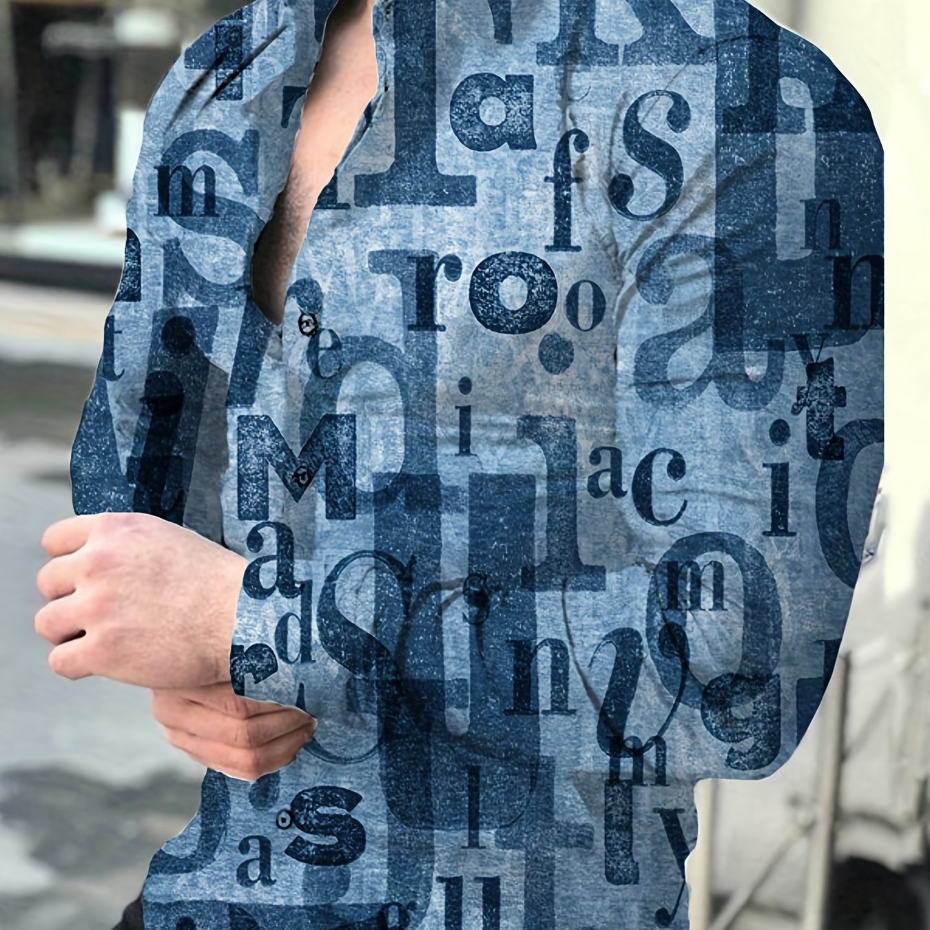 Men's Button Up Long Sleeve Shirt Spring Summer Autumn Tops