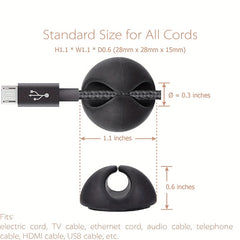 Adhesive Cable Clips - Organize Your Cables & Wires - Multiple Slot Options