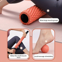 Herringbone Foam Roller & Massage Stick Set