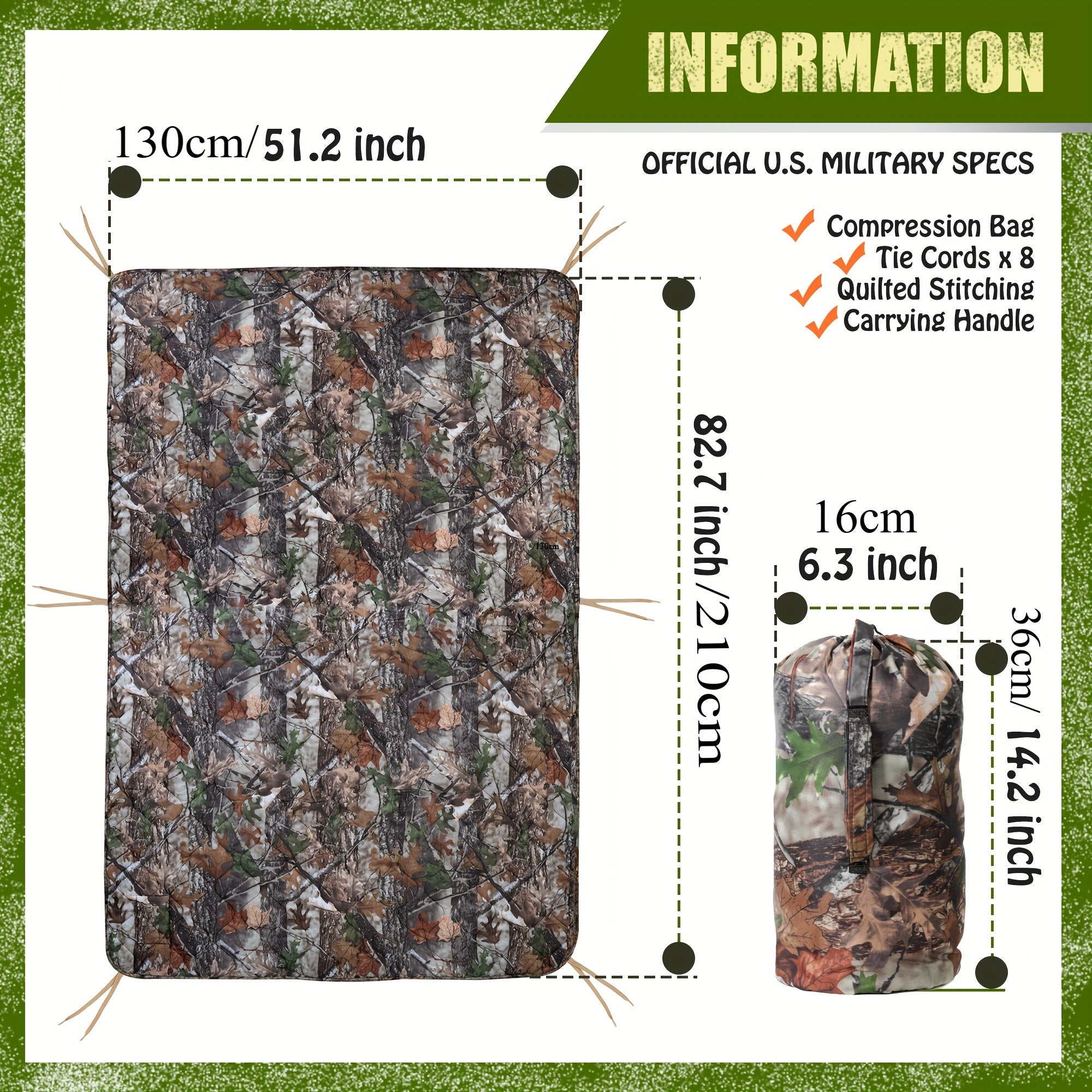 Outdoor Insulated Waterproof Blanket for Hiking