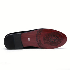 Men's Embroidered Loafer Shoes Slip On Non-slip Shoes Spring/Summer
