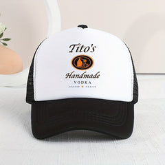 Kids Sunshade Baseball Cap Voltaire Print Mesh Outdoor Hat