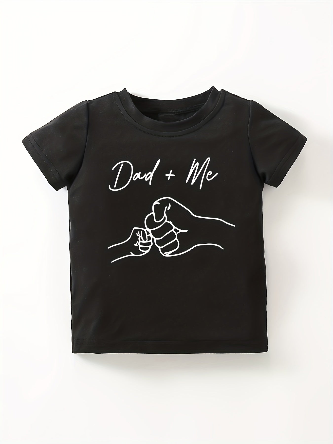 Toddler Baby Boys Short Sleeve Tee Top Dad Me T Shirt Father's Dress