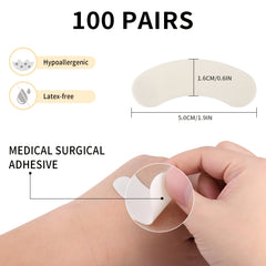 100 Pcs Hypoallergenic Foam Eye Pads for Lash Extensions