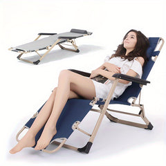 Portable Foldable Recliner Chair For Office Nap Balcony Leisure Camping