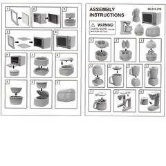 14pcs Dollhouse Kitchen Set: Microwave, Rice Cooker, Egg Cooker & More