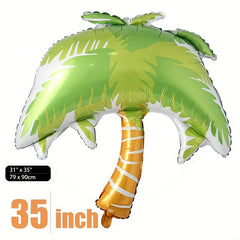 Tropical Rainforest Balloon Palm Tung Tree Coconut Tree Large Leaf for Party