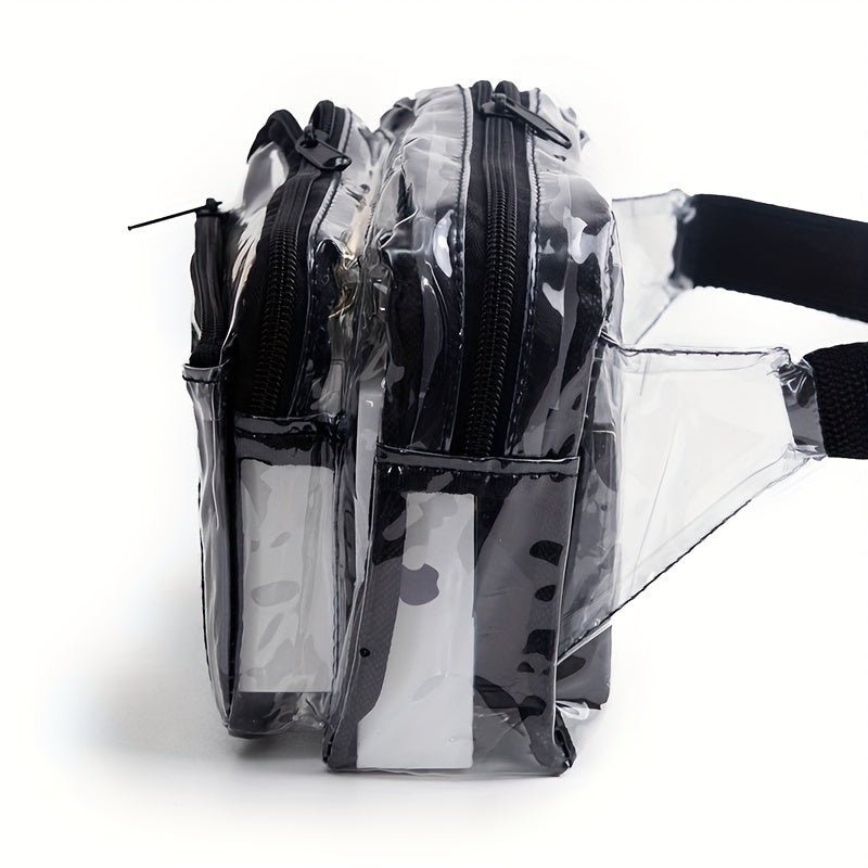 Travel PVC Transparent Waist Bag Men's Shoulder