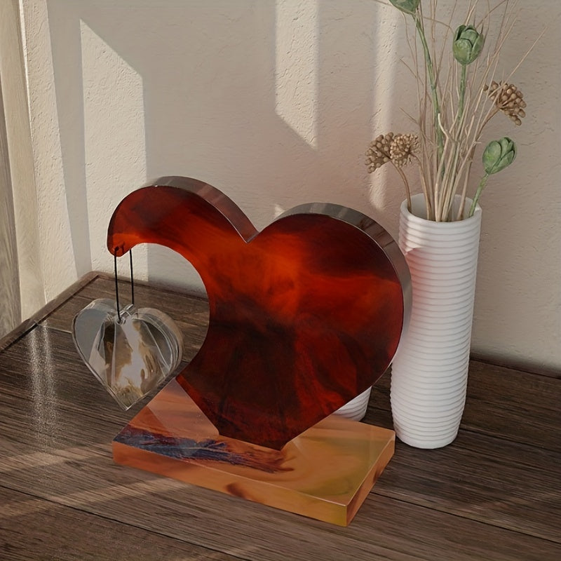 Large Heart Display Resin Silicone Casting Mold DIY Home Decoration