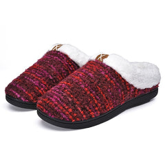 Men's Memory Foam Fleece Cozy Slippers - Winter Gift