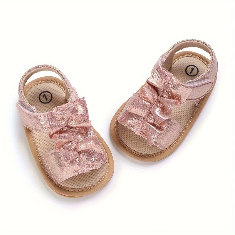 Breathable Open Toe Sandals for Baby Girls Lightweight Anti Slip Sandals