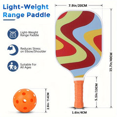 4-Pack Fiberglass Pickleball Paddles Set with Bag - 2 Rackets, Honeycomb Core