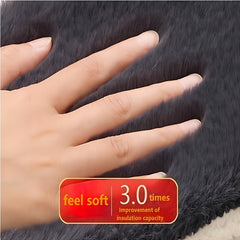 Winter Knee Pad Heating Lamb Velvet Warm Thickened Cold Legs Outdoor