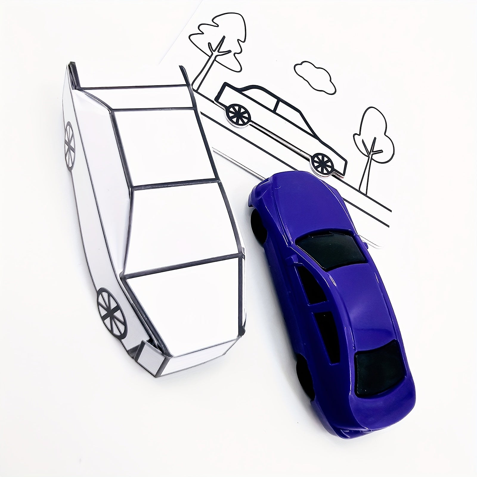 3D Paper Car Illusion Trick Kit for Magicians
