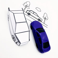 3D Paper Car Illusion Trick Kit for Magicians