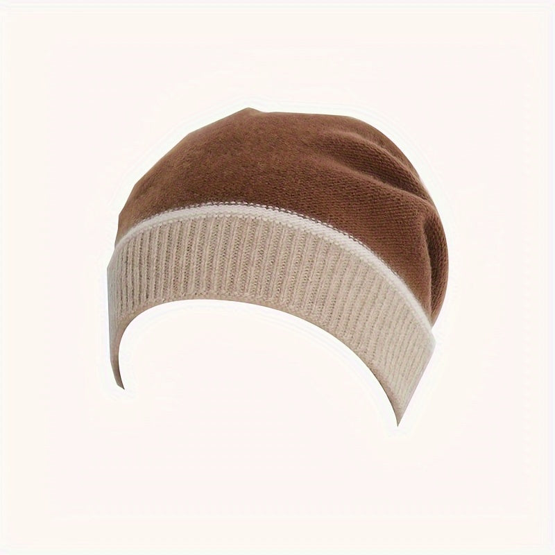 Knitted Ear Protection Beanie for Autumn & Winter, Warm Keeping Hat