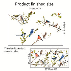 Branches & Birds Window Sticker - Reusable & Removable