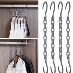 Magic Hanger Space Saving Storage Windproof Plastic Hanger 6 Packs