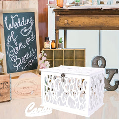 DIY Wedding Card Box with Lock for Special Occasions
