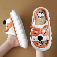 Cartoon Animal Women's Indoor Slippers Soft Sole Non-slip Home Shoes