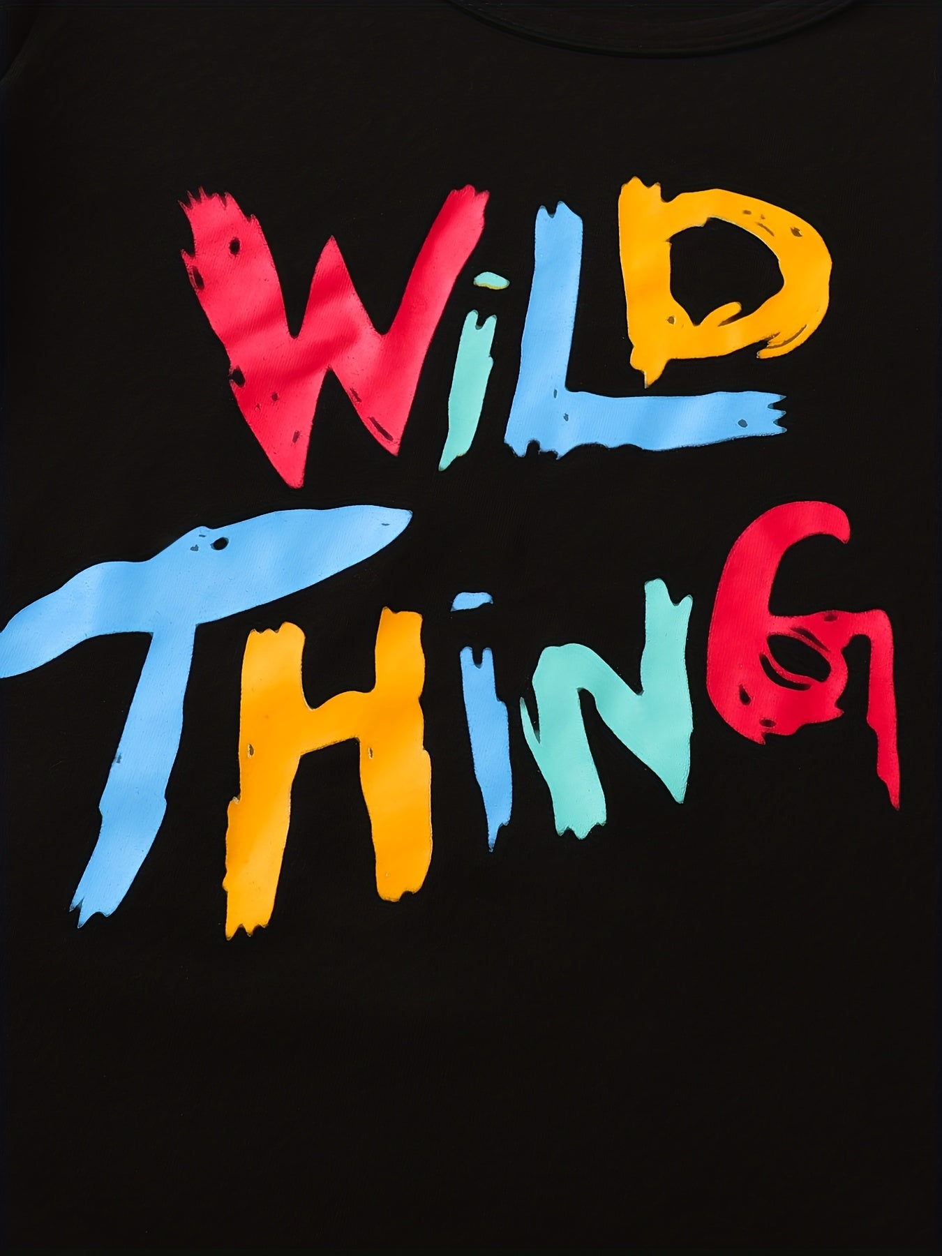 2pcs Little Boy Wild Thing Short Sleeve Tees & Shorts Set Cute Summer Outfit