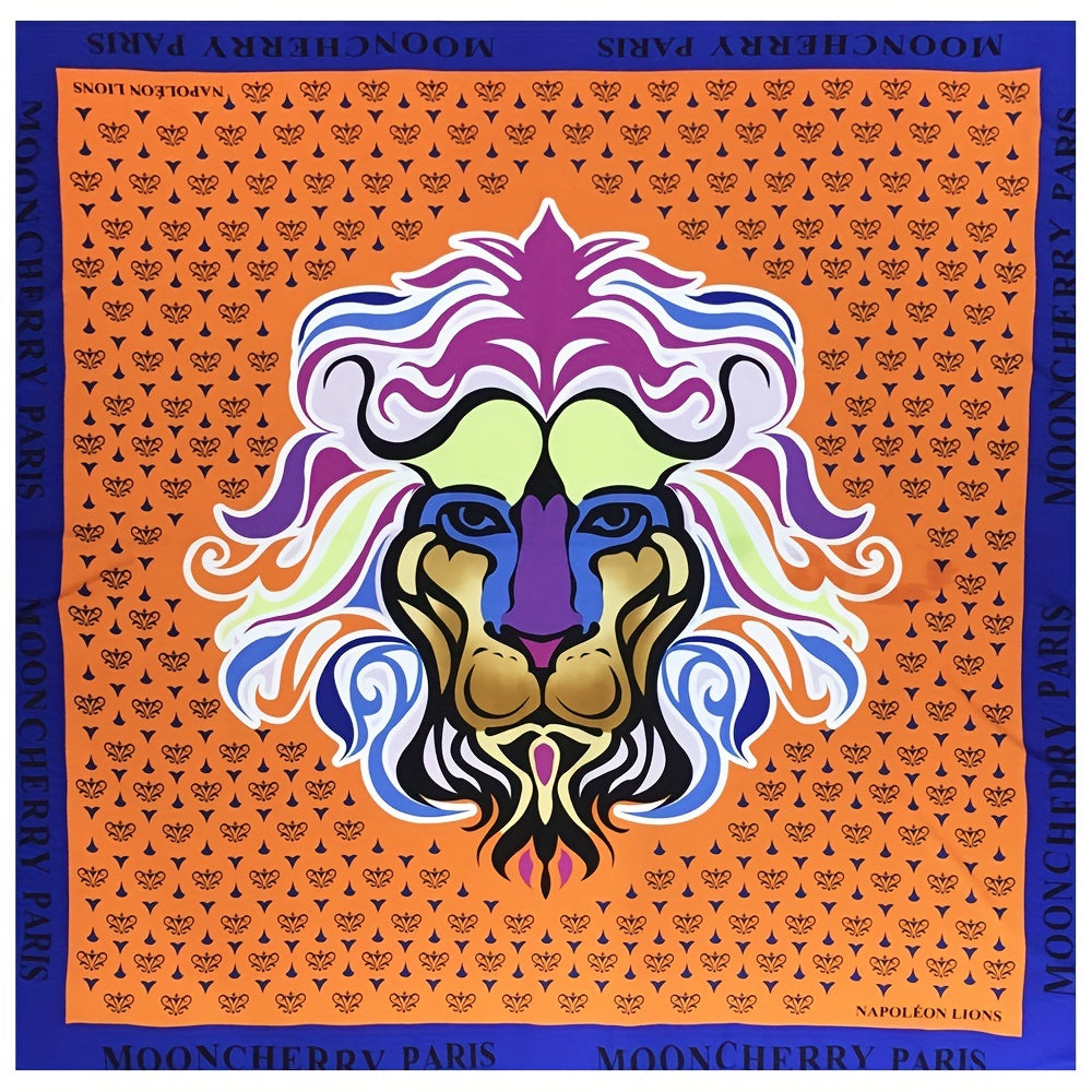 Lion Bandana Silk Tube Top Casual Shawl Scarf Wrap