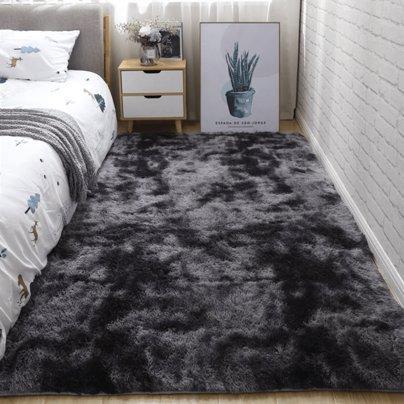 Soft Area Rugs Fluffy Shag Plush Tie Dyed Living Room Carpet