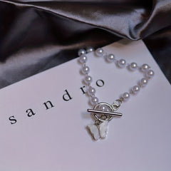 Y2K Butterfly Pendant Pearl Bracelet Decorative Accessories