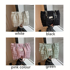 Large Capacity Tote Bag Soft Shoulder Bag For Travel Outdoor & Gym Sports