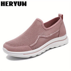 Women's Mesh Slip-On Sneakers Lightweight Breathable Casual Shoes