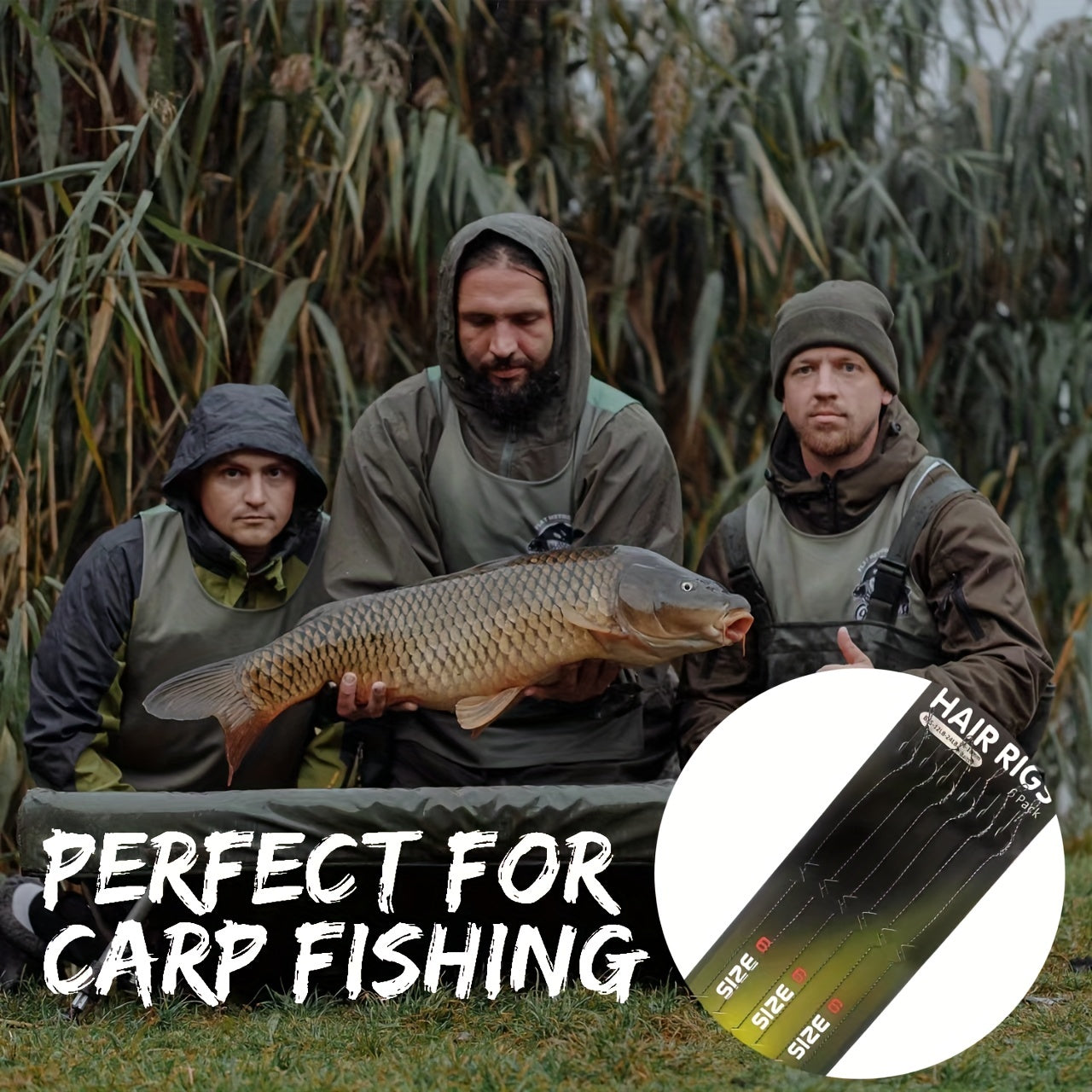 6pcs Carp Fishing Hair Rigs 26 Pcs Carp Accessories Bundle