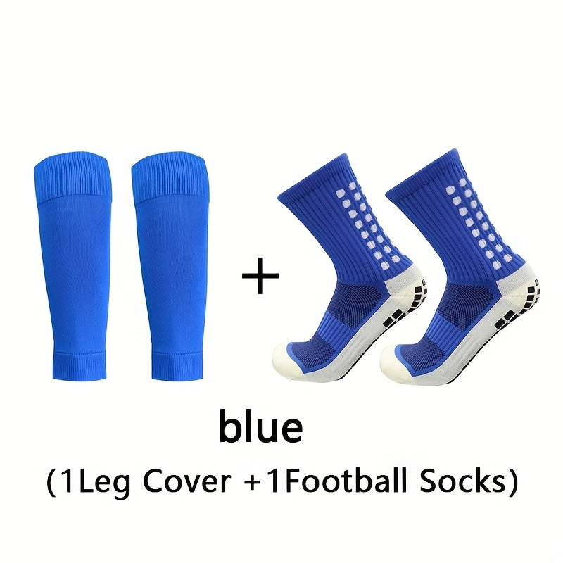 2pcs Men's Non slip Thickened Mid calf Football Socks