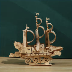 Ocean Sailing 3D Puzzle Wooden DIY Assembled Toy Gift