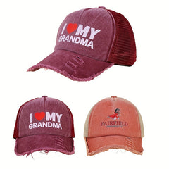 Vintage Distressed Washed Baseball Cap Unisex Dad Hat