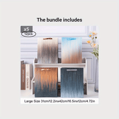 12pcs Vertical Bar Style Craft Gift Bag Large