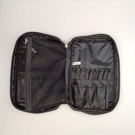 Makeup Brush Organizer Travel Cosmetic Bag with Handles