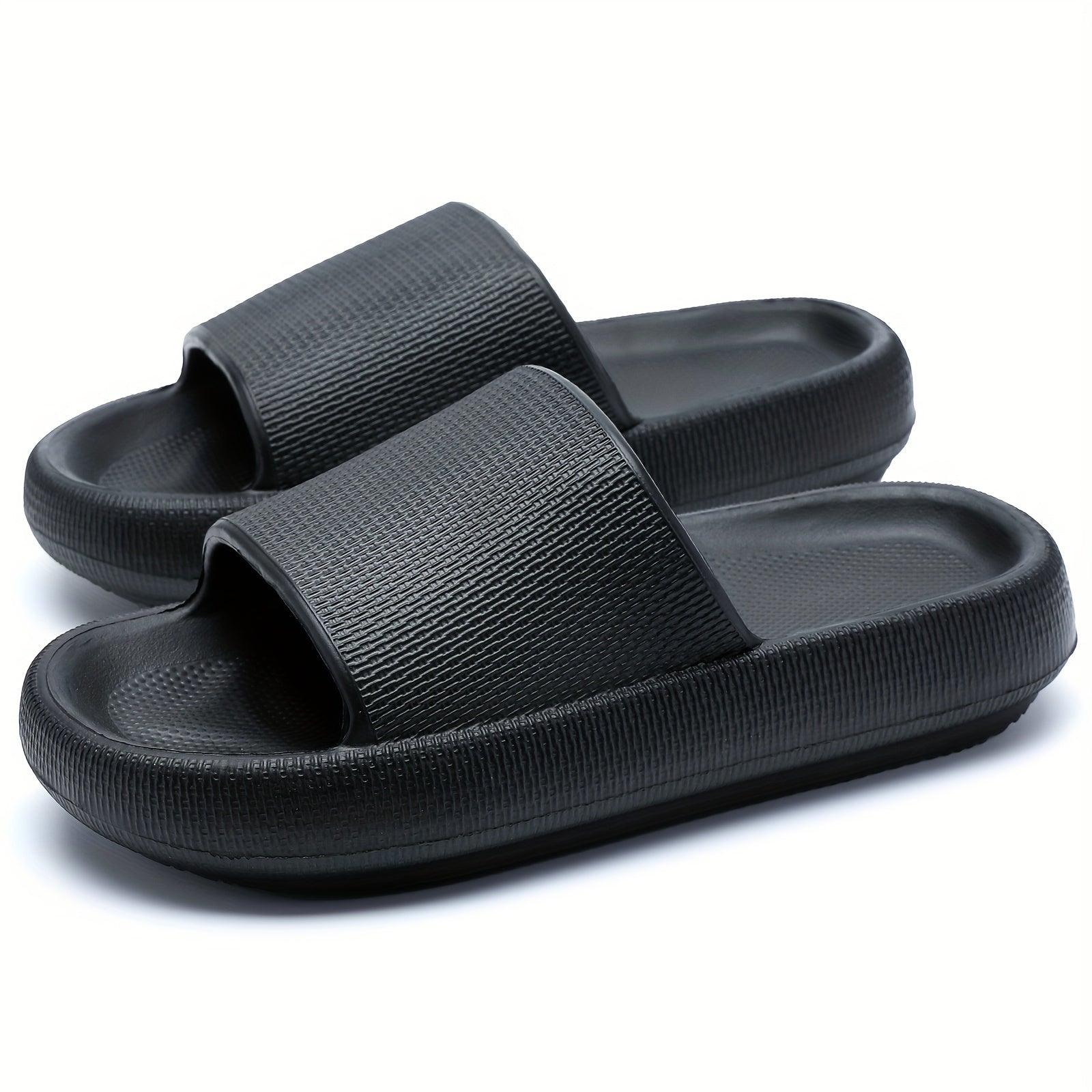 Men's Thick Soft Slides Assorted Colors Casual Cozy Slippers