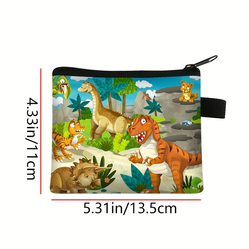 Kids Cartoon Dinosaur Coin Purse Mini Storage Bag Birthday Gift