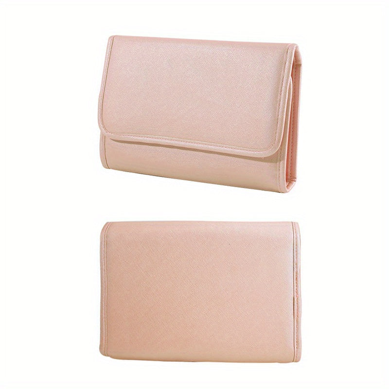 Foldable Jewelry Storage Bag Travel Roomy Earrings Ring Organizer