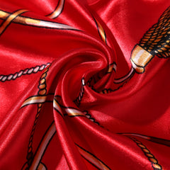 Large Square Satin Neck Scarf Lightweight Silk Scarf