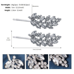 Crystal Wedding Bride Hair Comb Rhinestone Bridal Hair Piece