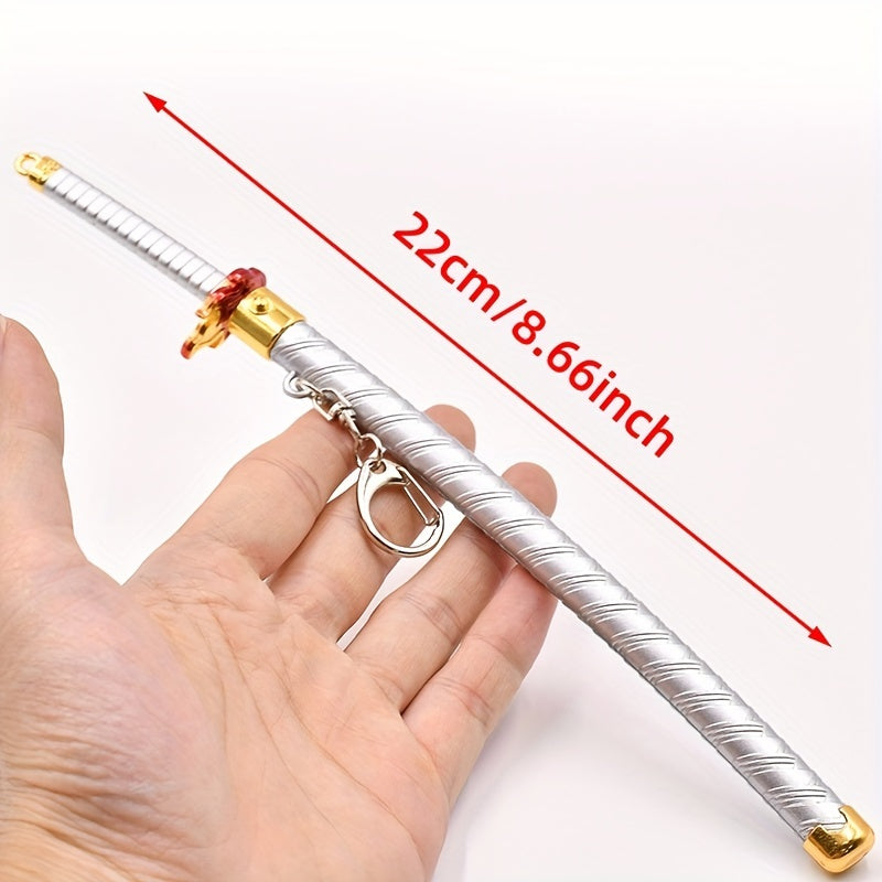 Demon Slayer Spring Swords Cosplay Anime Sword Key Chain Fans Gift